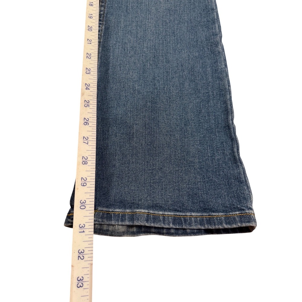 Harley Davidson Curvy Bootcut Jeans Women 34 Blue Medium Wash Denim - Picture 6 of 12